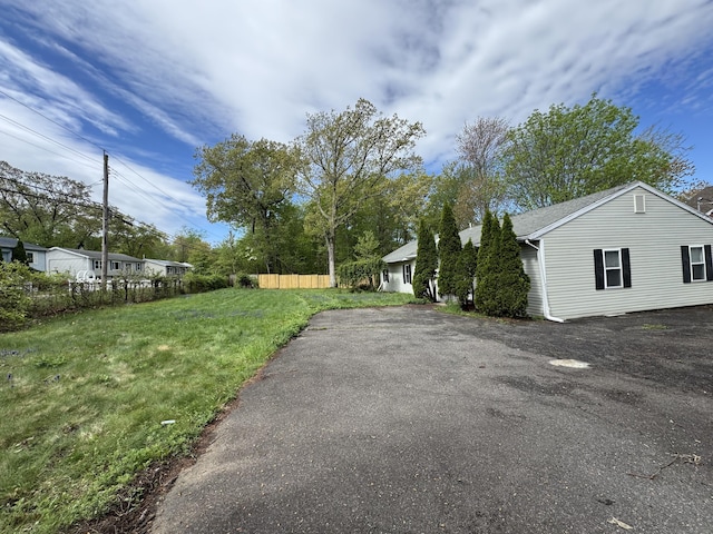 39 Medford St, West Haven, CT 06516 - view of yard featuring asphalt driveway