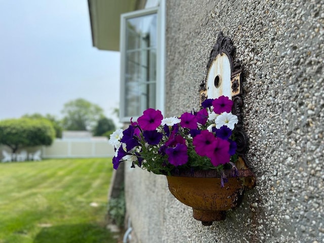 exterior view of stucco siding
