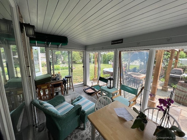 sunroom / solarium with plenty of natural light