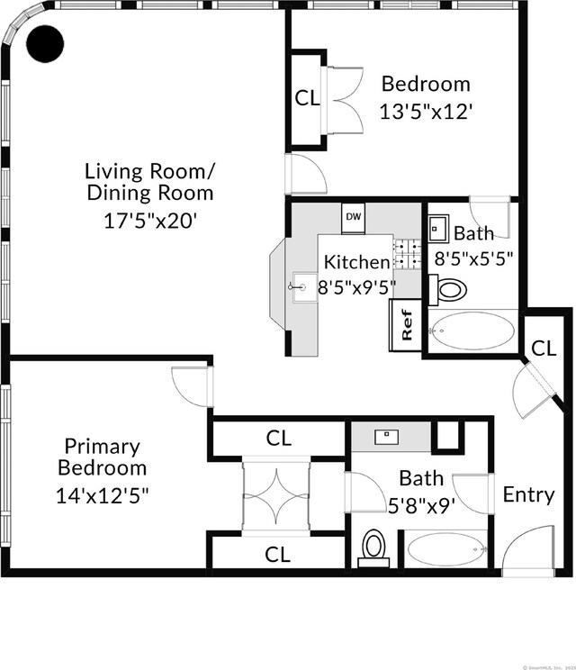 127 Greyrock Pl Unit 502, Stamford, CT 06901 - floor plan / room layout