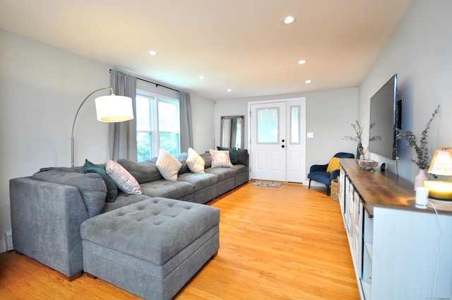 30 Taylor St, Windsor, CT 06095 - living room featuring recessed lighting and light wood finished floors