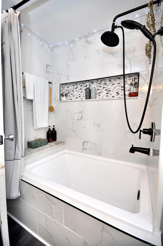 30 Taylor St, Windsor, CT 06095 - full bathroom with shower / tub combo with curtain
