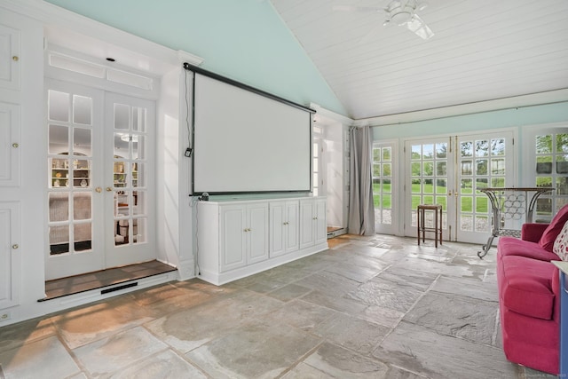 20 Fieldstone Dr, Easton, CT 06612 - sunroom / solarium with french doors and lofted ceiling