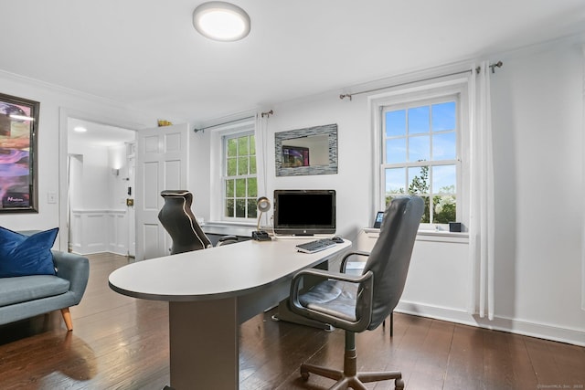 20 Fieldstone Dr, Easton, CT 06612 - office with dark wood-type flooring