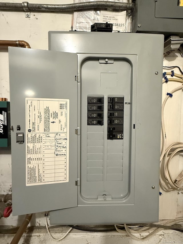 utility room featuring electric panel