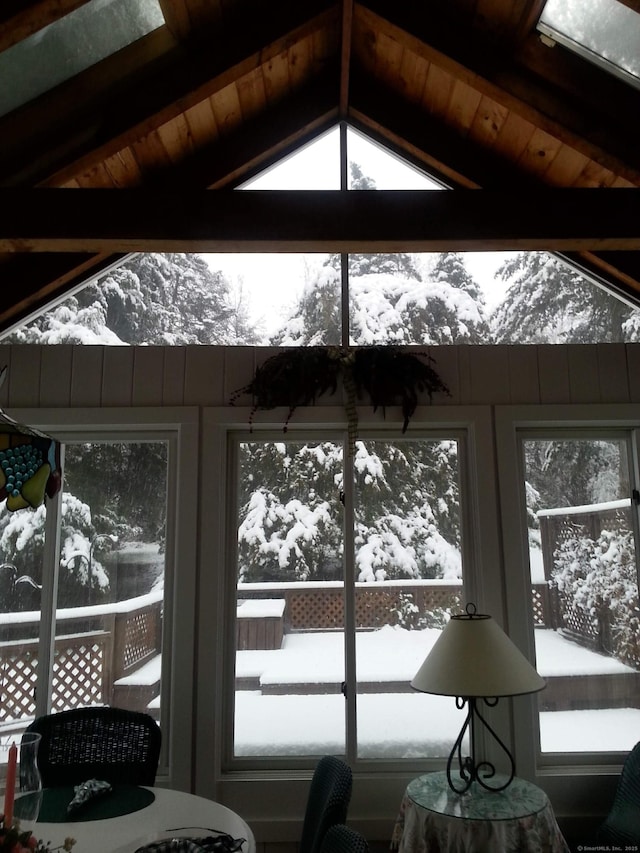 sunroom / solarium with plenty of natural light