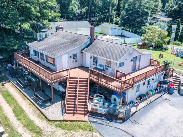 44 Laurel Point Dr, Montville, CT 06370 - view from above of property