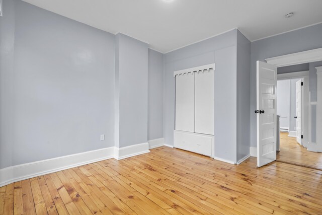 669 Third Ave, West Haven, CT 06516 - unfurnished bedroom featuring light wood-type flooring and baseboards