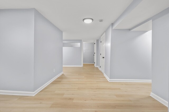 669 Third Ave, West Haven, CT 06516 - hall featuring baseboards and wood finished floors