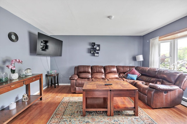 2 Chestnut Ct, Seymour, CT 06483 - living area featuring wood finished floors and baseboards