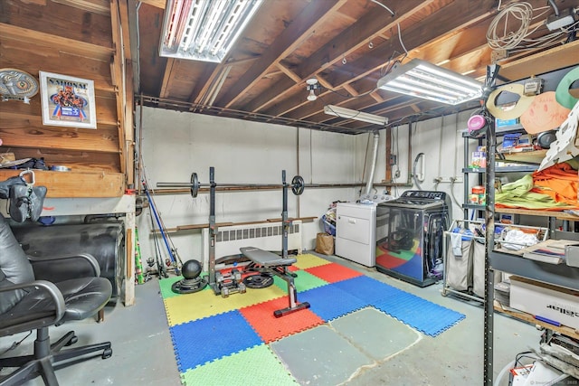 2 Chestnut Ct, Seymour, CT 06483 - unfinished basement with independent washer and dryer and radiator