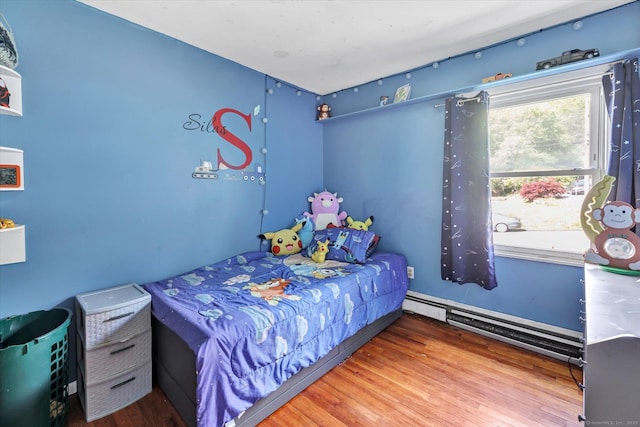 2 Chestnut Ct, Seymour, CT 06483 - bedroom with a baseboard radiator and wood finished floors