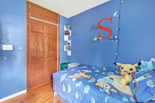 2 Chestnut Ct, Seymour, CT 06483 - bedroom with wood finished floors and a closet