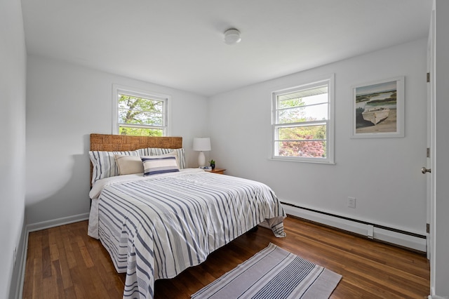 14 Arnold Ln, Norwalk, CT 06853 - bedroom featuring a baseboard radiator and wood finished floors