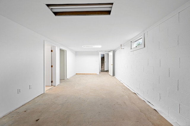 14 Arnold Ln, Norwalk, CT 06853 - basement with concrete block wall