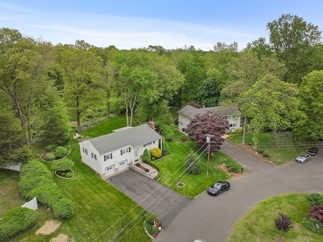 9 Cindy Ln, Norwalk, CT 06851 - bird's eye view of a heavily wooded area