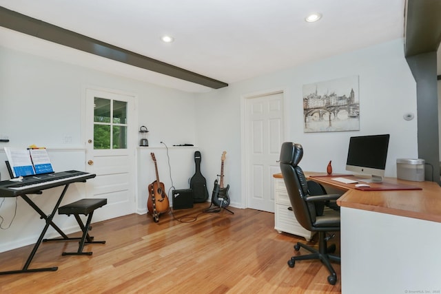 9 Cindy Ln, Norwalk, CT 06851 - office featuring light wood-type flooring and recessed lighting