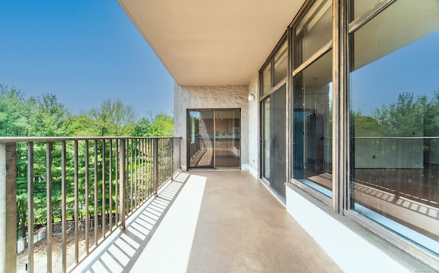 view of balcony