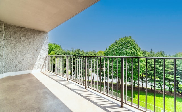 view of balcony