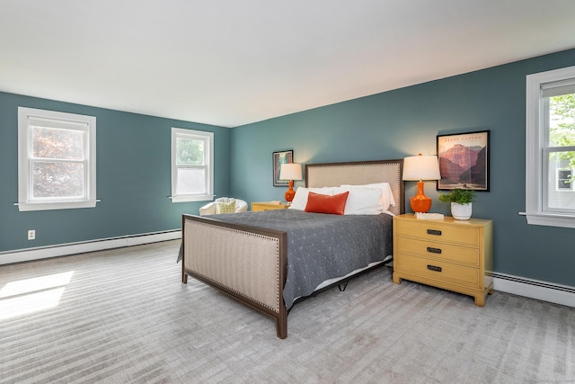 87 Canaan Rd Apt 2F, Salisbury, CT 06068 - bedroom featuring a baseboard radiator and light colored carpet
