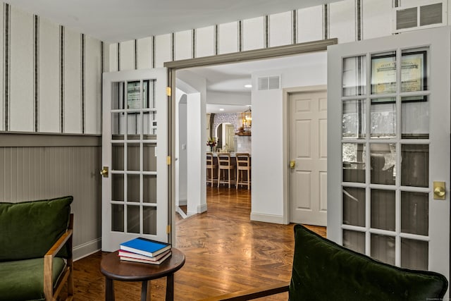 12 Rob Rider Rd, Redding, CT 06896 - doorway to outside with a chandelier