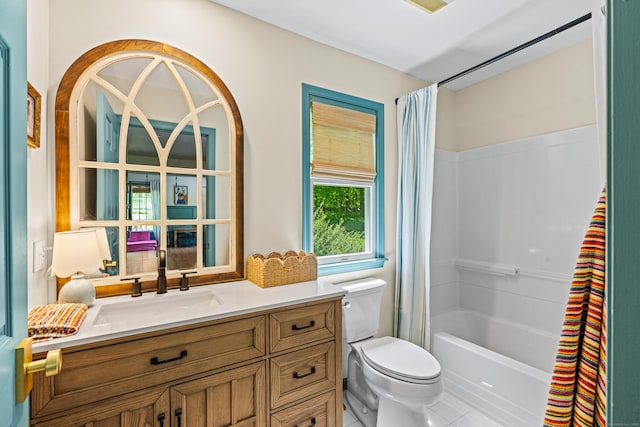 12 Rob Rider Rd, Redding, CT 06896 - full bath featuring toilet, vanity, shower / bath combo, and tile patterned flooring