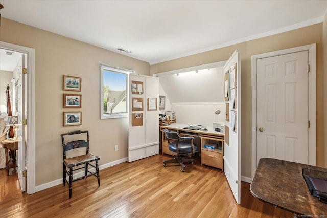 8 Cottonwood Ct Unit 8, Granby, CT 06035 - home office with light wood-style floors and baseboards