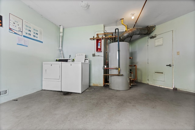 281 Gardner Ave Unit G5, New London, CT 06320 - laundry area with independent washer and dryer and water heater