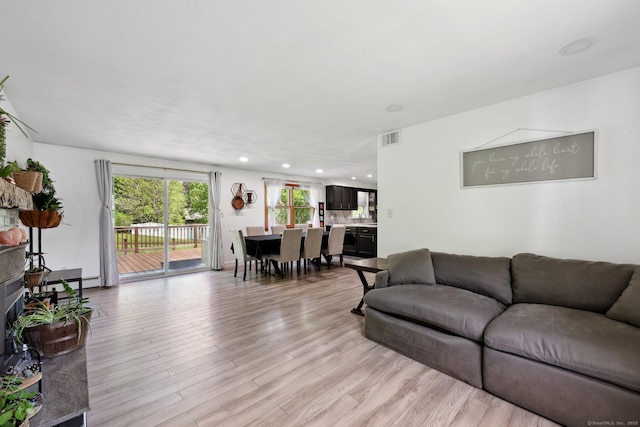 20 Cliff Edge Cir, Cheshire, CT 06410 - living area with light wood-style floors and recessed lighting