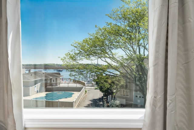 detailed view of a water view