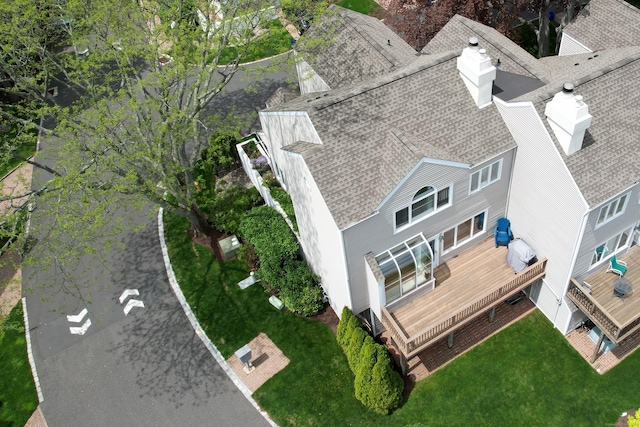 aerial view of property and surrounding area