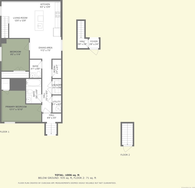 9 Brewer St Unit 1, New London, CT 06320 - home floor plan