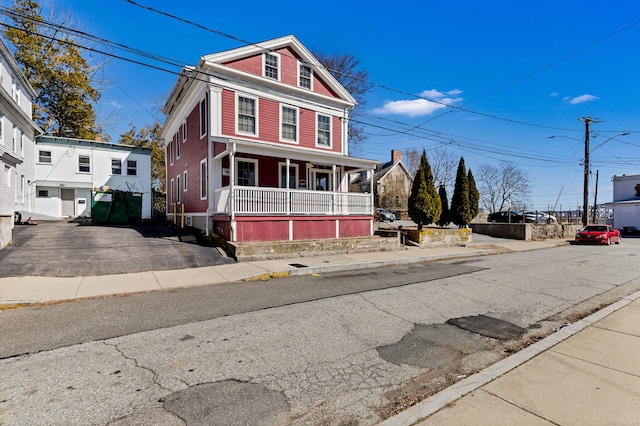 9 Brewer St Unit 1, New London, CT 06320 - view of front facade with covered porch