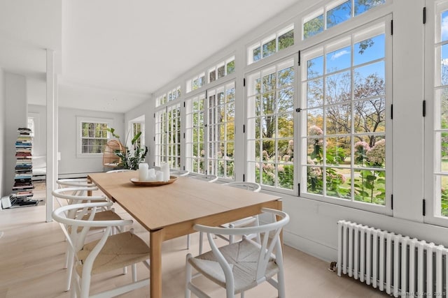 21 Rte 7, Salisbury, CT 06796 - sunroom featuring radiator and french doors