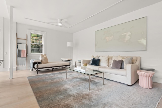 21 Rte 7, Salisbury, CT 06796 - living area featuring wood finished floors, ceiling fan, and baseboards