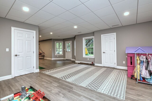 2 Butternut Ridge Rd, Oxford, CT 06478 - playroom with wood finished floors, baseboards, and recessed lighting