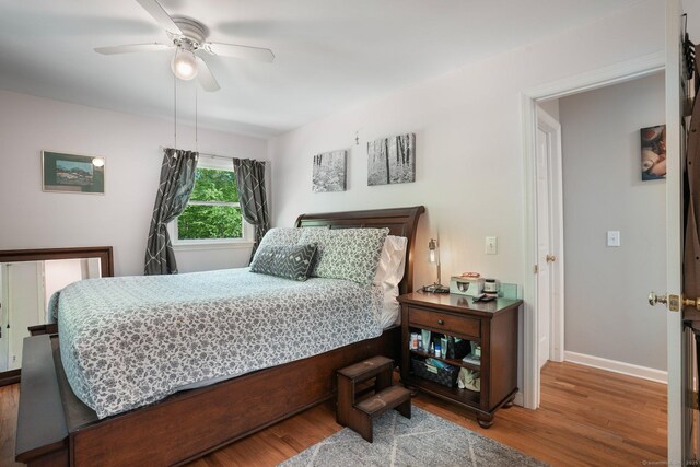 25 Fleetwood Dr, New Fairfield, CT 06812 - bedroom with wood finished floors, baseboards, and a ceiling fan