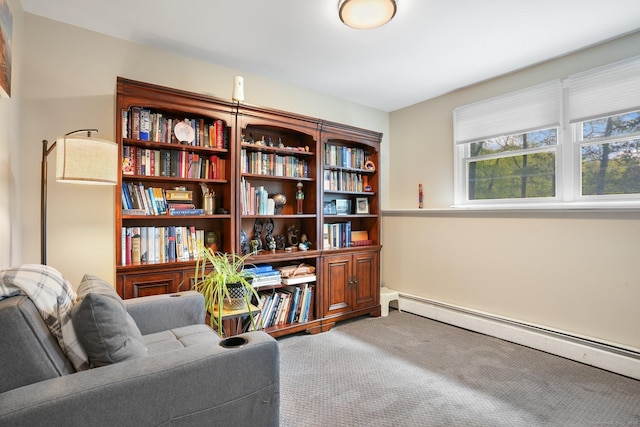 25 Fleetwood Dr, New Fairfield, CT 06812 - sitting room with a baseboard heating unit and light colored carpet