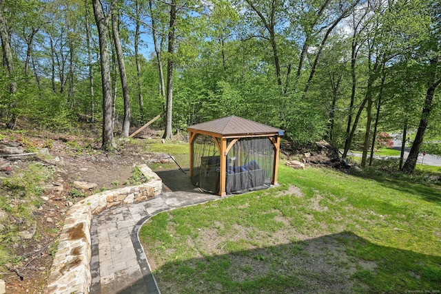 25 Fleetwood Dr, New Fairfield, CT 06812 - view of green lawn with a gazebo