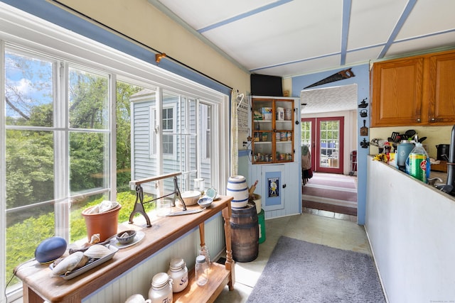 view of sunroom
