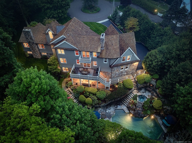 16 Morley Ln, Darien, CT 06820 - view from above of property