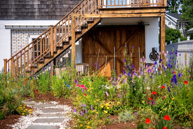 5 Park Ln, Norwalk, CT 06854 - view of outbuilding with stairway