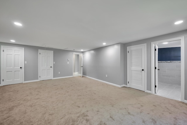 779 New Britain Ave, Rocky Hill, CT 06067 - below grade area with recessed lighting, carpet flooring, and baseboards