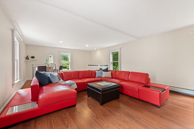 13 Sugar St, Newtown, CT 06470 - living room with wood finished floors and recessed lighting