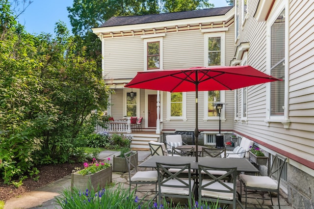 13 Sugar St, Newtown, CT 06470 - porch featuring a patio and outdoor dining area