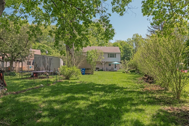 21 Bethpage Dr, Bethel, CT 06801 - view of green lawn with a trampoline