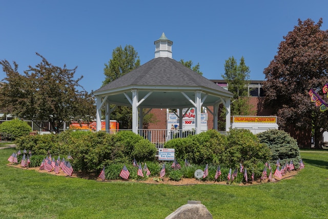 21 Bethpage Dr, Bethel, CT 06801 - surrounding community with a gazebo and a yard