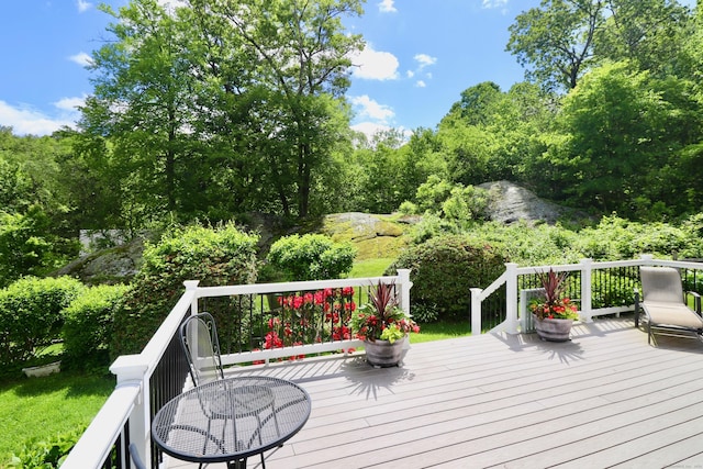 152 Cedar Ln, Middletown, CT 06457 - view of wooden deck
