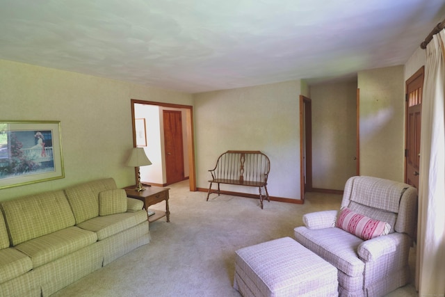 152 Cedar Ln, Middletown, CT 06457 - living room featuring light carpet