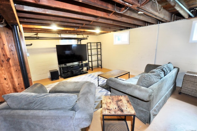 16 Ridgewood Rd, Windsor, CT 06095 - living room featuring finished concrete flooring